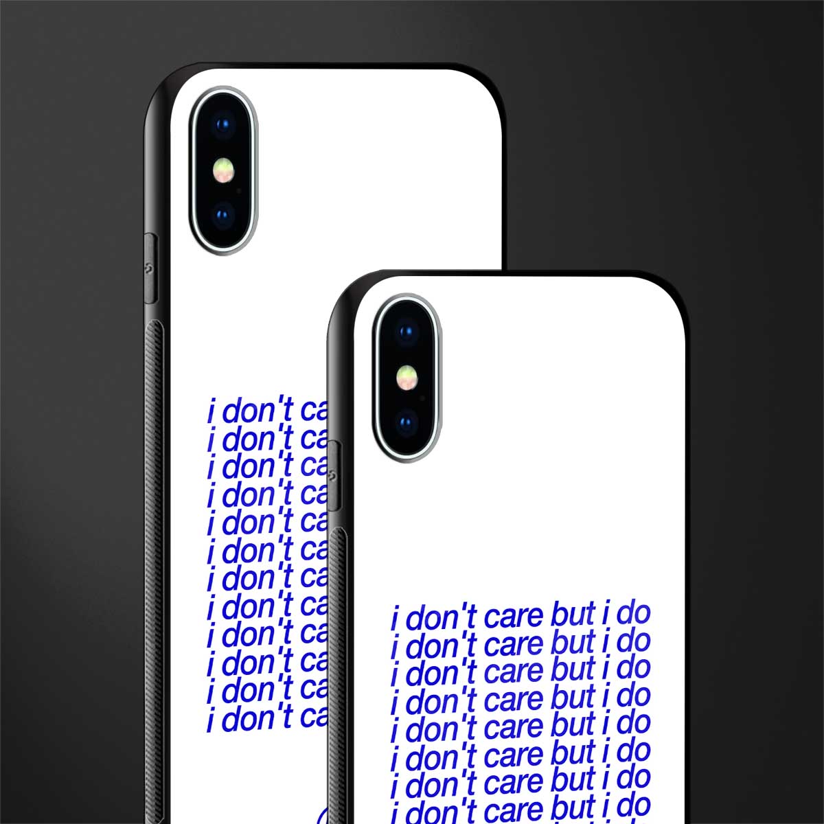 i don't care but i do glass case for iphone x image-2