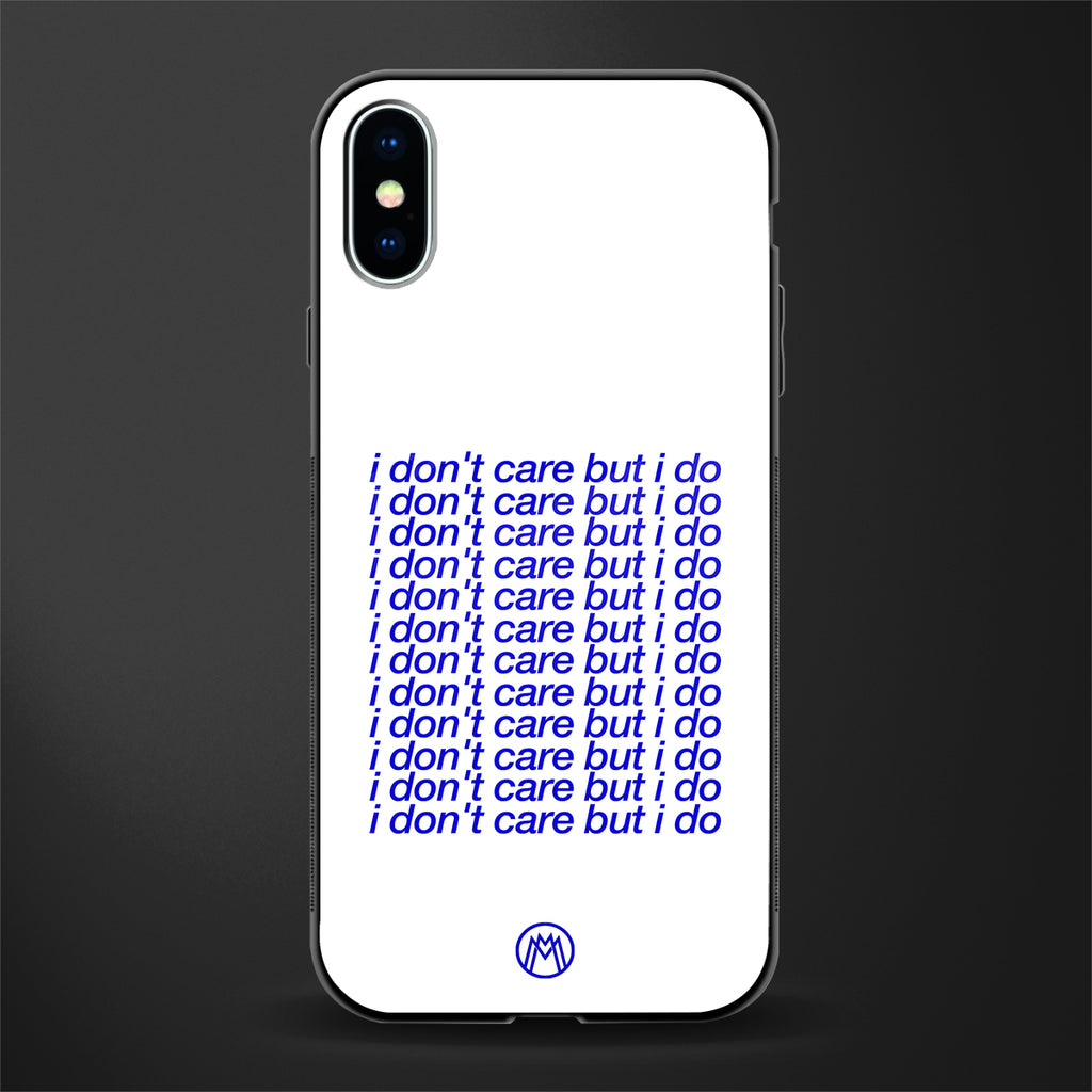 i don't care but i do glass case for iphone xs image