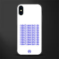 i don't care but i do glass case for iphone xs image
