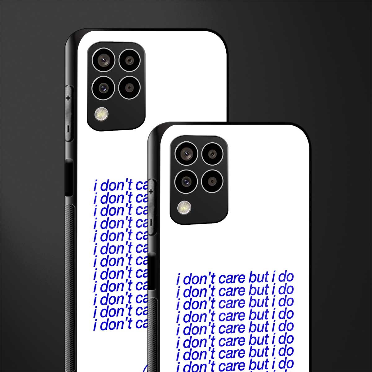 i don't care but i do back phone cover | glass case for samsung galaxy m33 5g