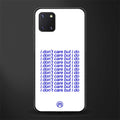 i don't care but i do glass case for samsung a81 image
