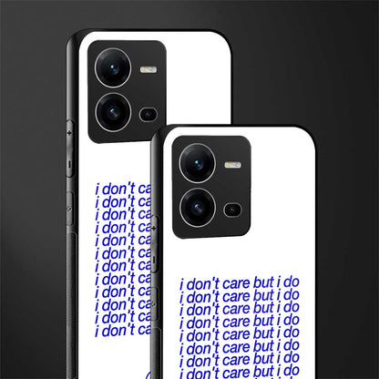 i don't care but i do back phone cover | glass case for vivo v25-5g