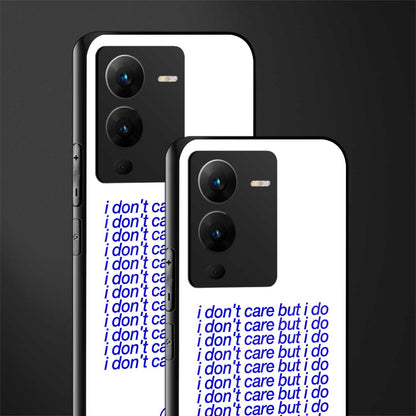 i don't care but i do back phone cover | glass case for vivo v25 pro 5g