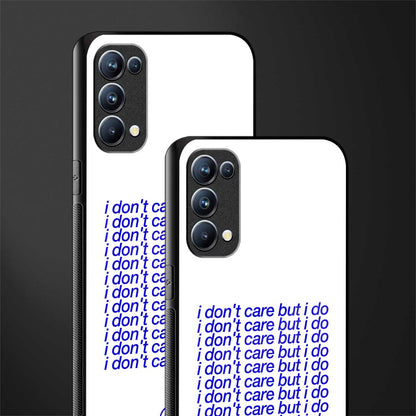 i don't care but i do back phone cover | glass case for oppo reno 5