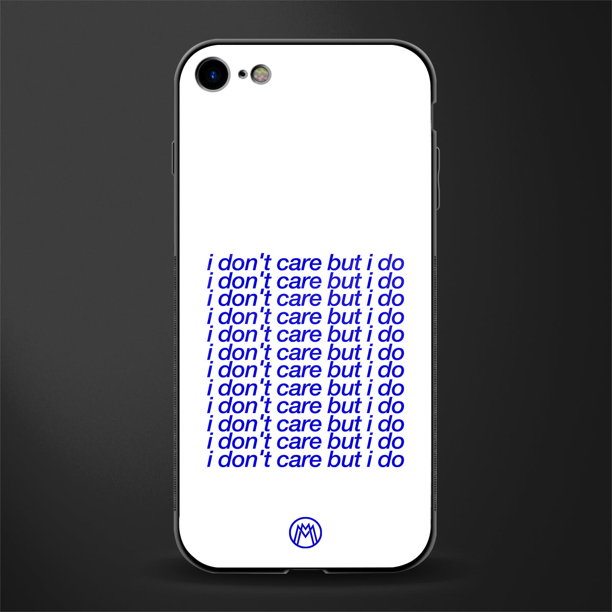 i don't care but i do glass case for iphone se 2020 image