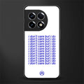 i don't care but i do back phone cover | glass case for oneplus 11r