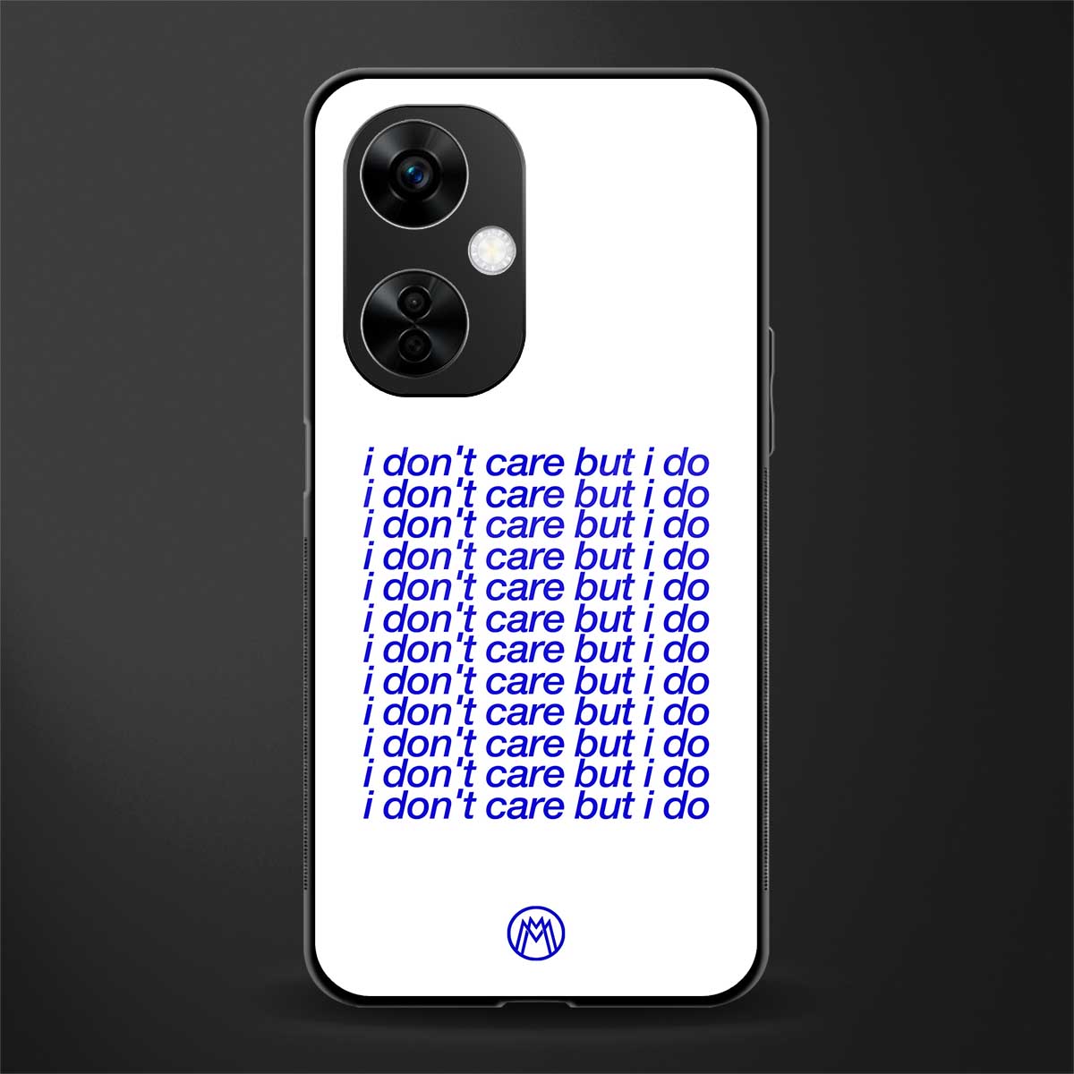 i don't care but i do back phone cover | glass case for oneplus nord ce 3 lite