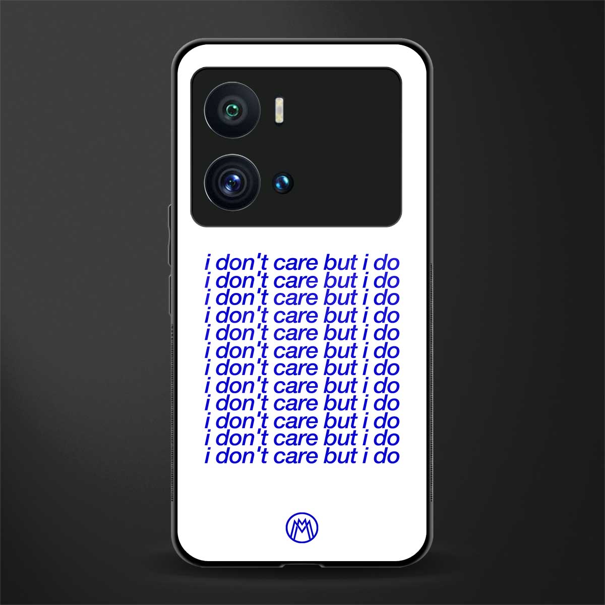 i don't care but i do back phone cover | glass case for iQOO 9 Pro