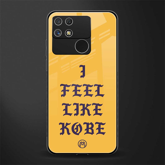 i feel like kobe back phone cover | glass case for realme narzo 50a