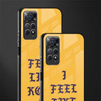 i feel like kobe back phone cover | glass case for redmi note 11 pro plus 4g/5g