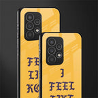 i feel like kobe back phone cover | glass case for samsung galaxy a73 5g