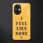 i feel like kobe back phone cover | glass case for oppo f21 pro 5g