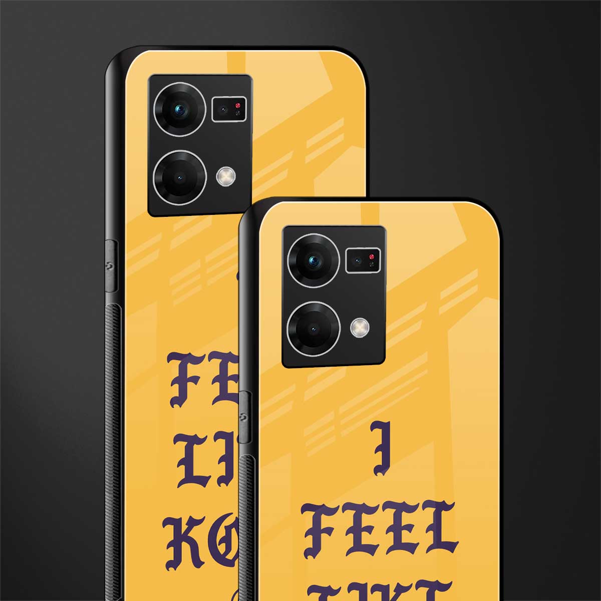 i feel like kobe back phone cover | glass case for oppo f21 pro 4g