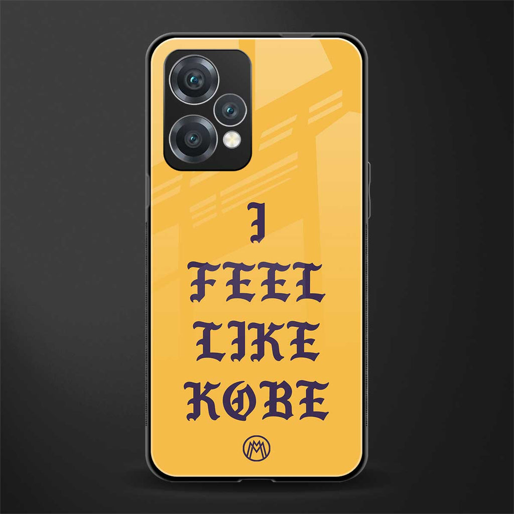 i feel like kobe back phone cover | glass case for oneplus nord ce 2 lite 5g