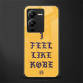 i feel like kobe back phone cover | glass case for vivo v25 pro 5g