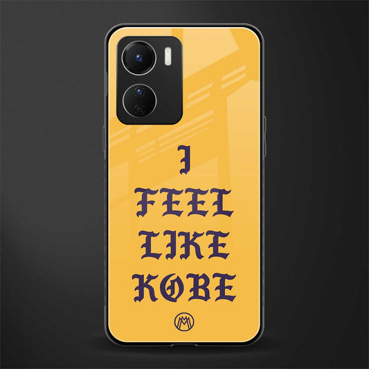 i feel like kobe back phone cover | glass case for vivo y16