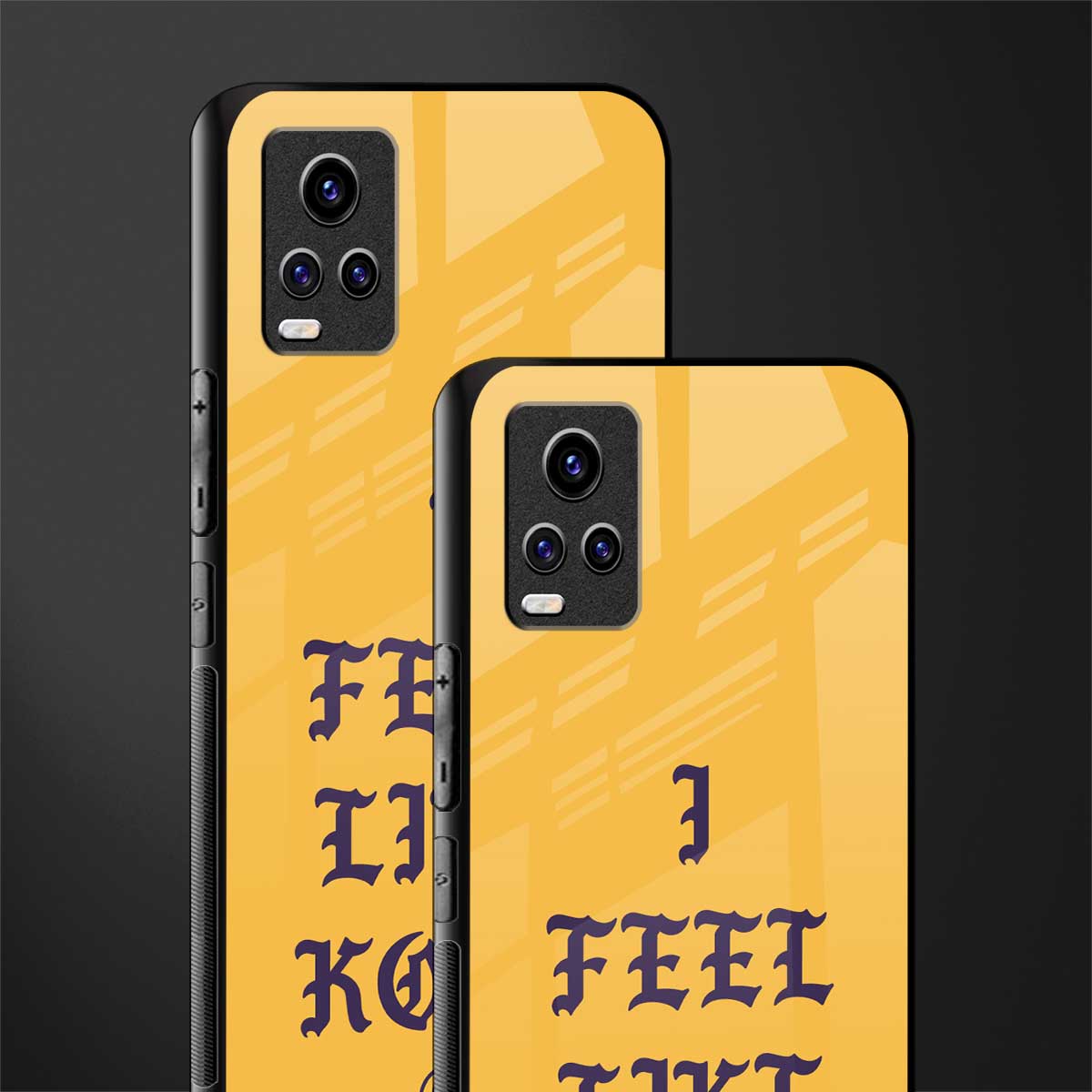 i feel like kobe back phone cover | glass case for vivo v21e 4g