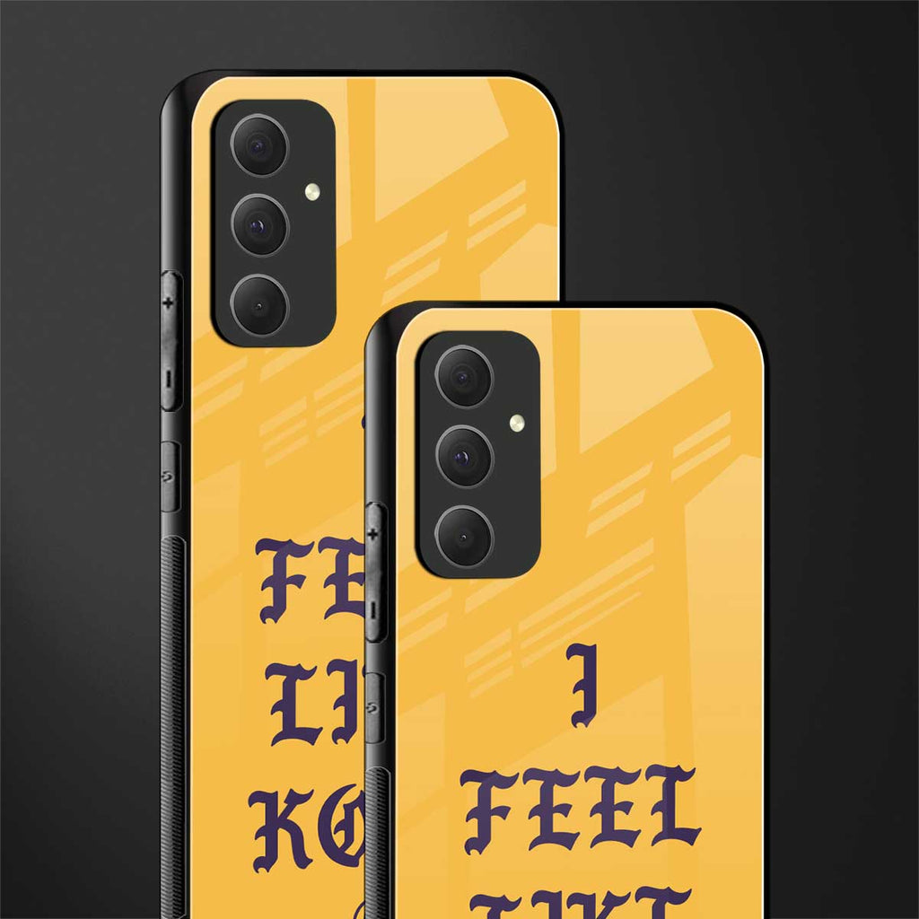 i feel like kobe back phone cover | glass case for samsung galaxy a54 5g