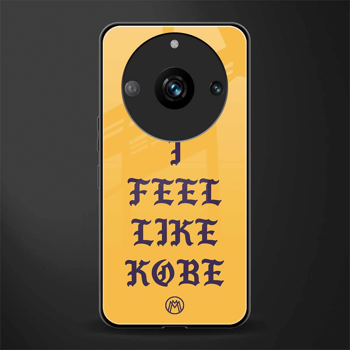 i feel like kobe back phone cover | glass case for realme 11 pro 5g