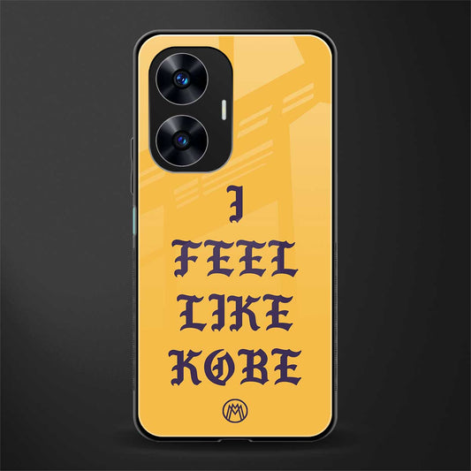 i feel like kobe back phone cover | glass case for realme c55