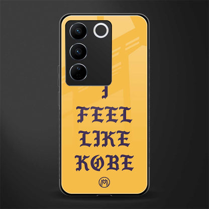 i feel like kobe back phone cover | glass case for vivo v27 pro 5g