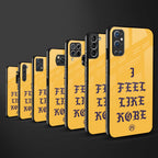 i feel like kobe back phone cover | glass case for redmi note 11 pro plus 4g/5g