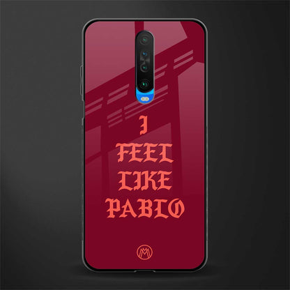 i feel like pablo glass case for poco x2 image