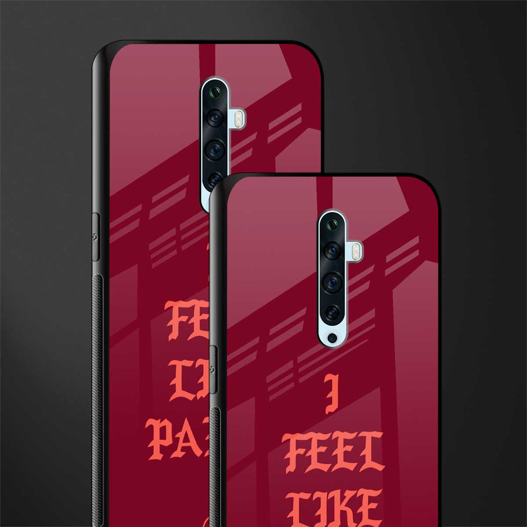 i feel like pablo glass case for oppo reno 2f image-2