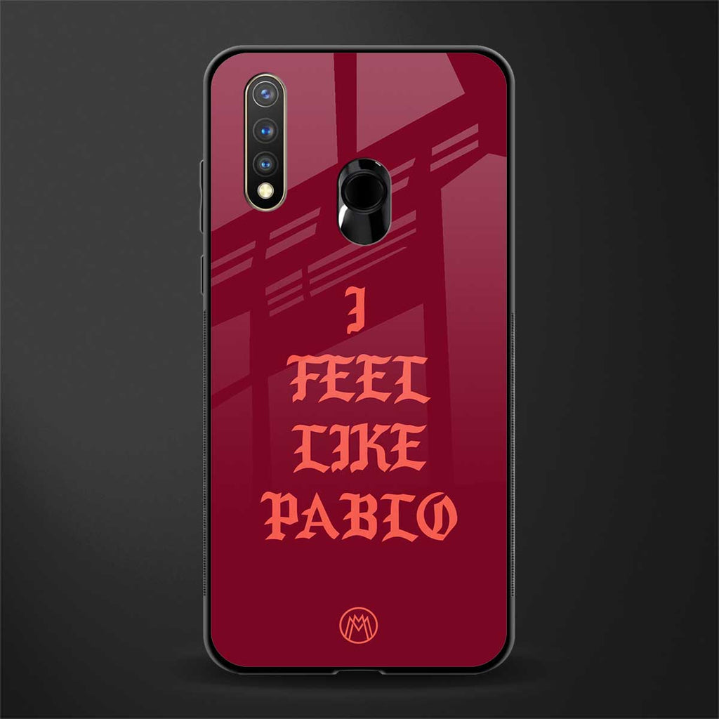i feel like pablo glass case for vivo u20 image