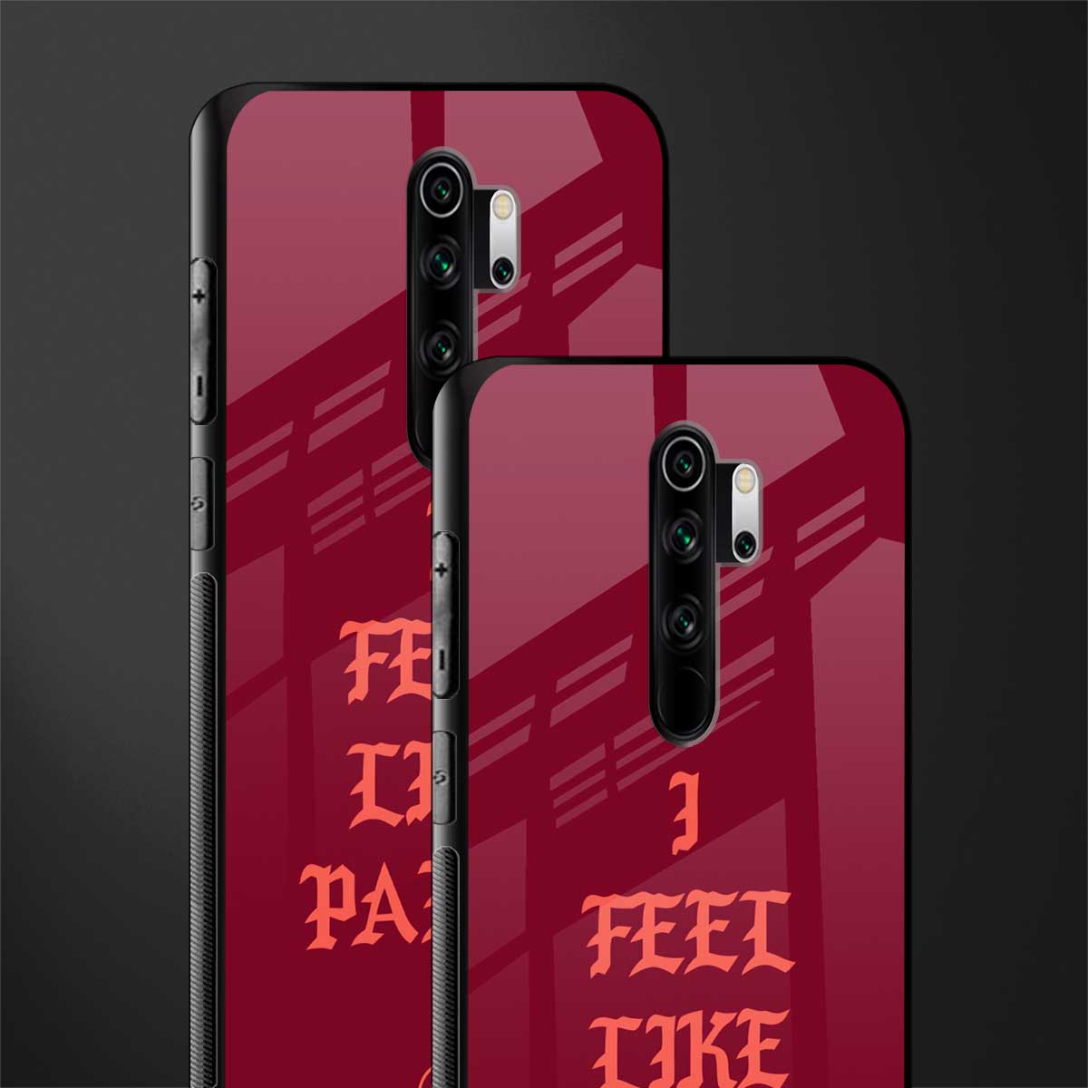 i feel like pablo glass case for redmi note 8 pro image-2