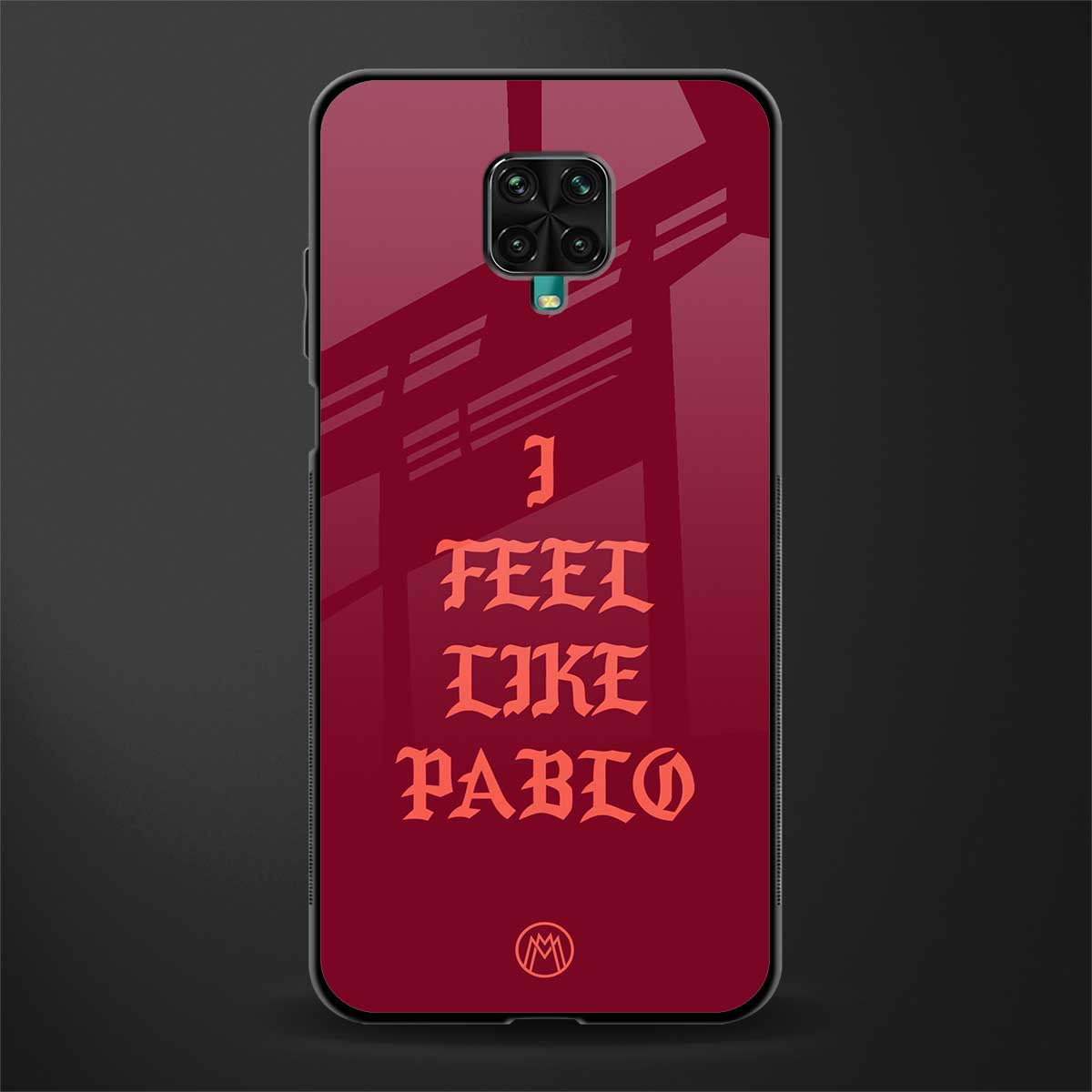 i feel like pablo glass case for redmi note 9 pro image