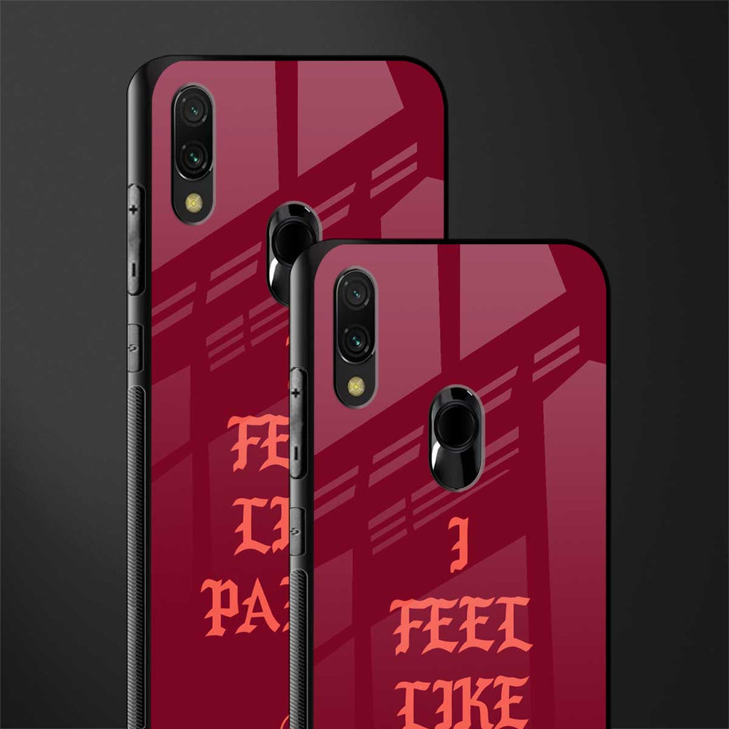i feel like pablo glass case for redmi 7redmi y3 image-2