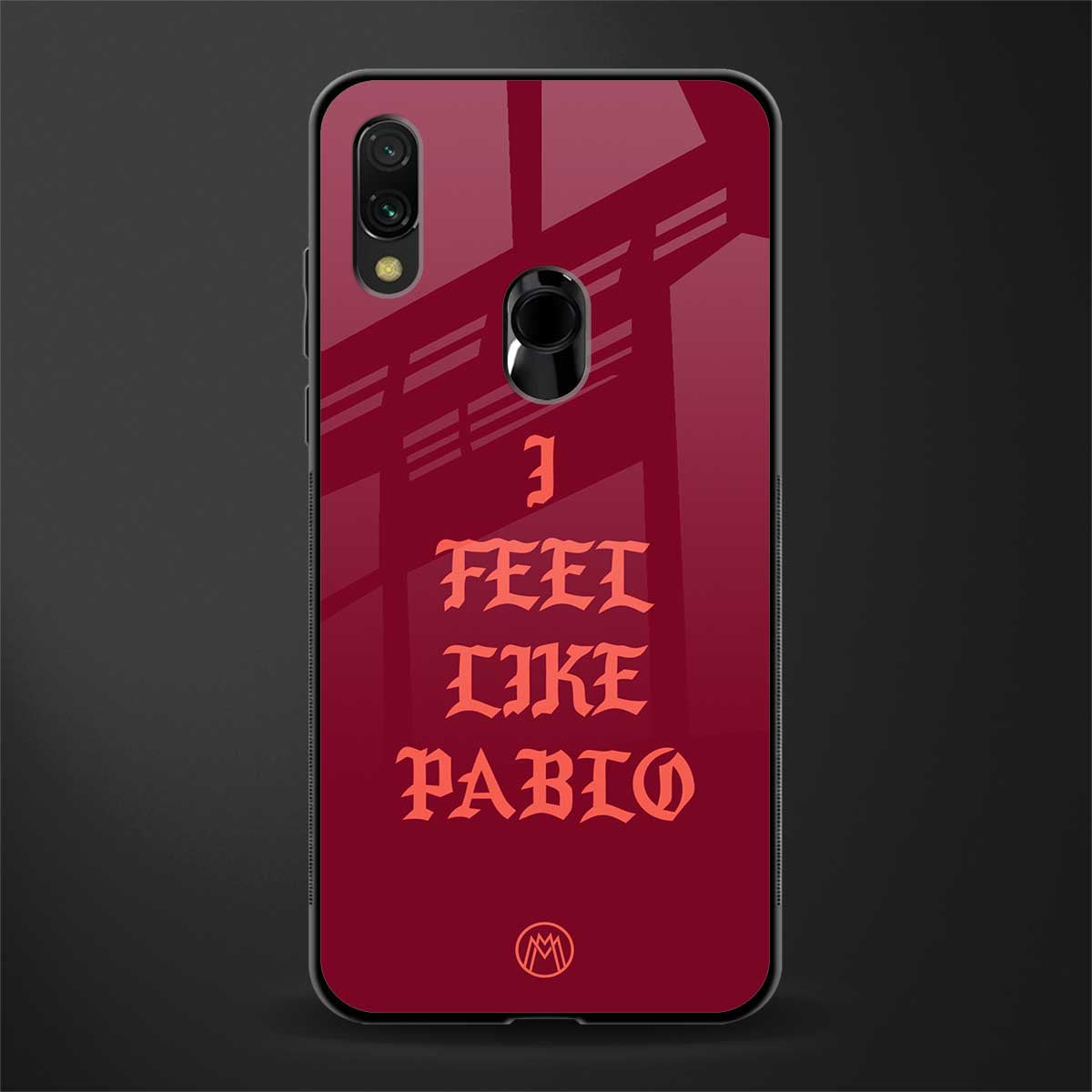i feel like pablo glass case for redmi note 7s image