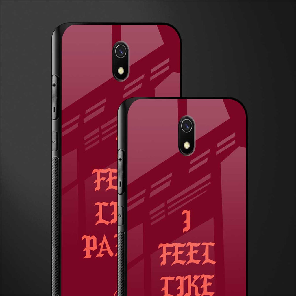 i feel like pablo glass case for redmi 8a image-2
