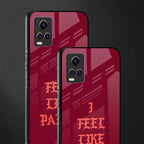 i feel like pablo back phone cover | glass case for vivo y73