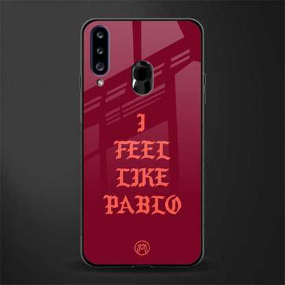 i feel like pablo glass case for samsung galaxy a20s image
