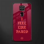 i feel like pablo glass case for redmi note 9 image