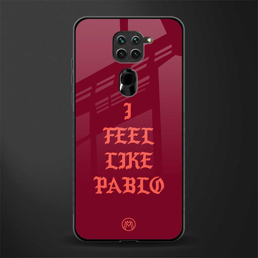 i feel like pablo glass case for redmi note 9 image