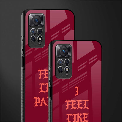 i feel like pablo glass case for redmi note 11 image-2