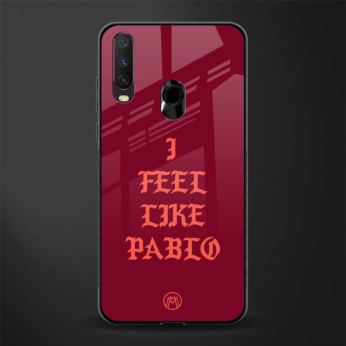 i feel like pablo glass case for vivo y12 image