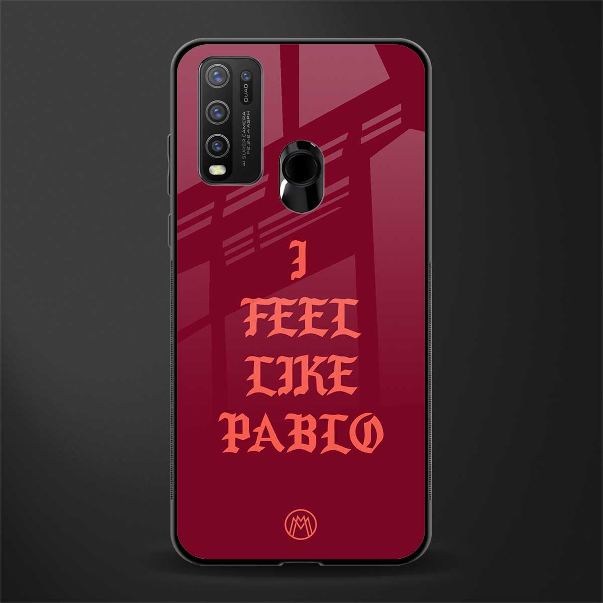 i feel like pablo glass case for vivo y30 image