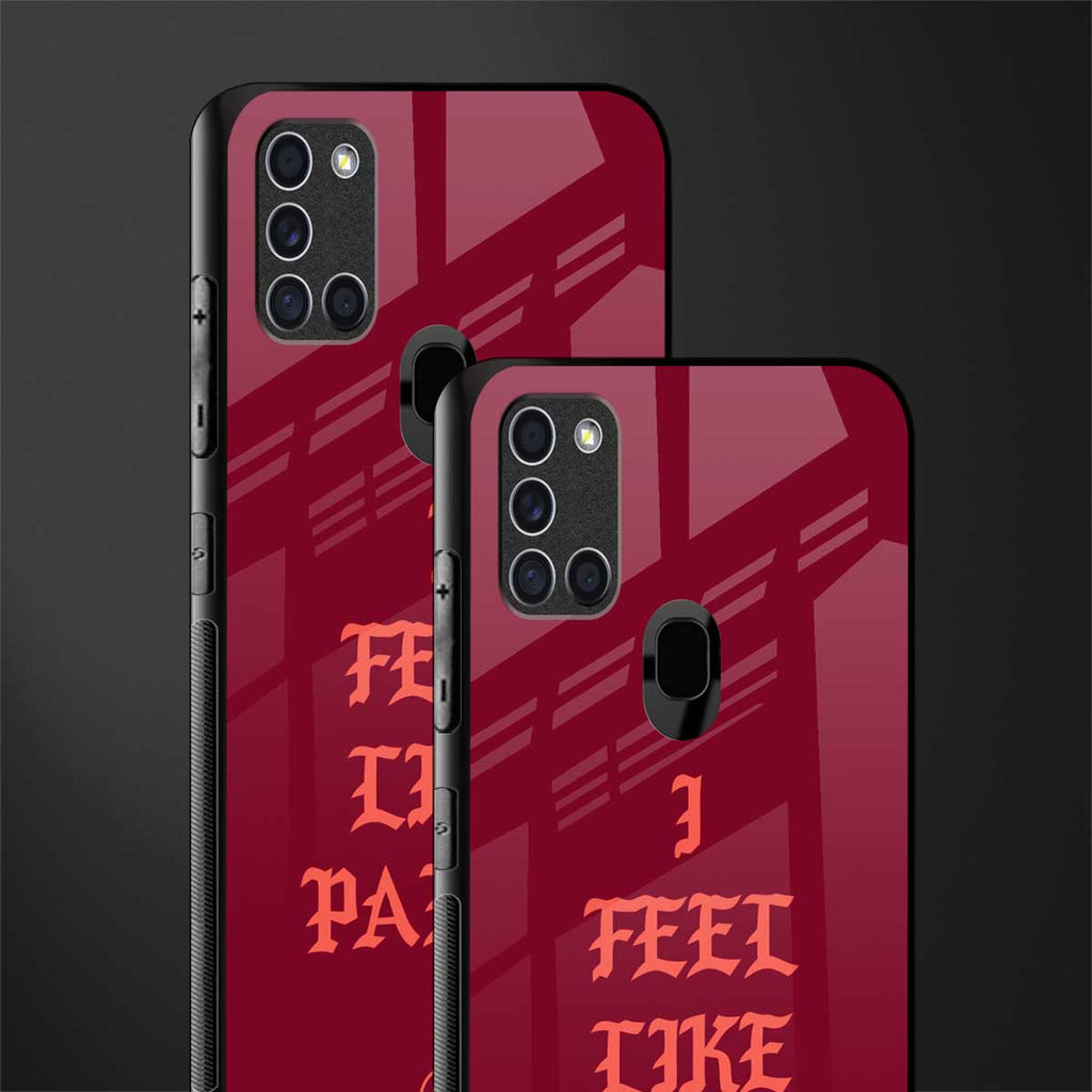 i feel like pablo glass case for samsung galaxy a21s image-2