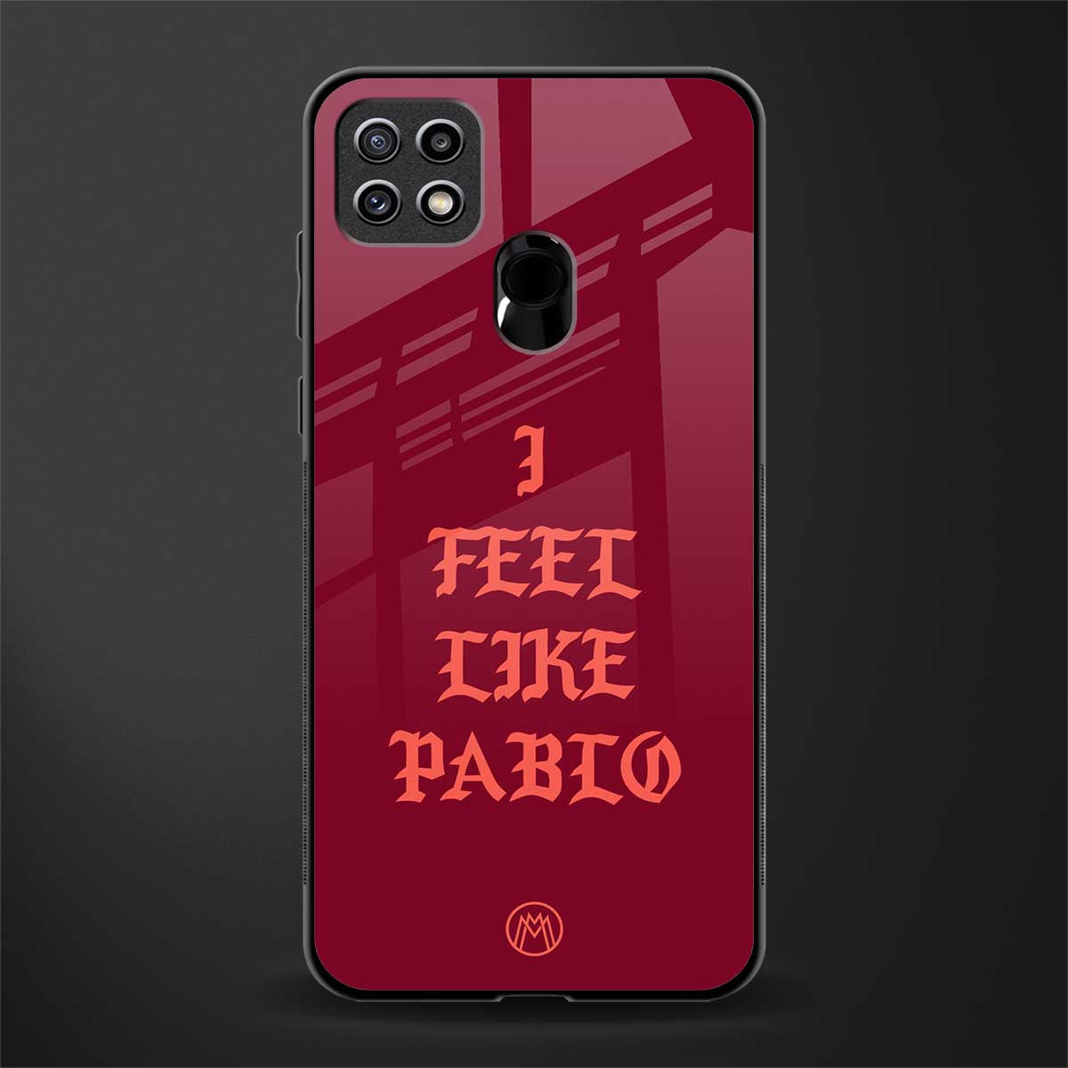 i feel like pablo glass case for oppo a15s image