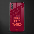 i feel like pablo glass case for redmi 9i image