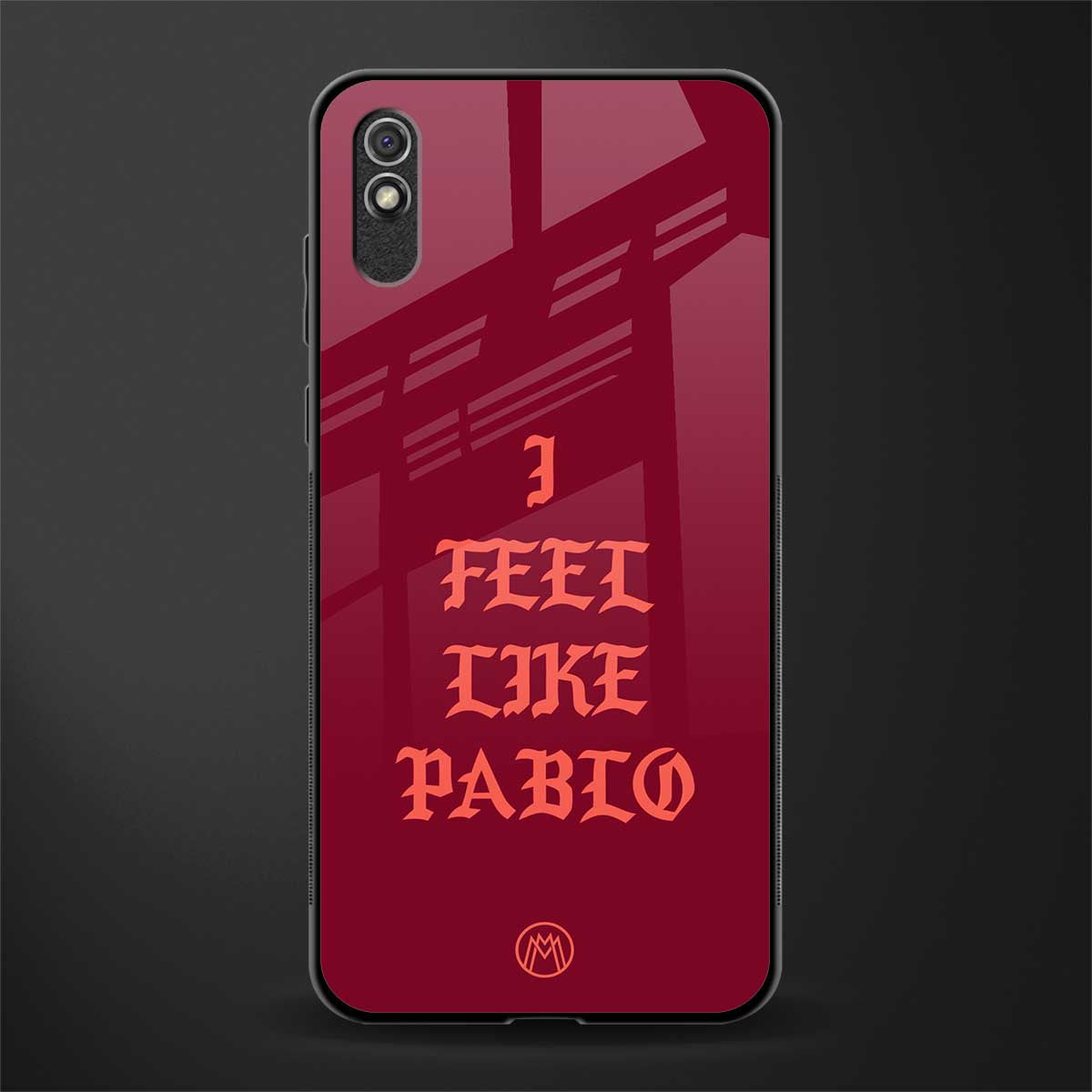 i feel like pablo glass case for redmi 9i image