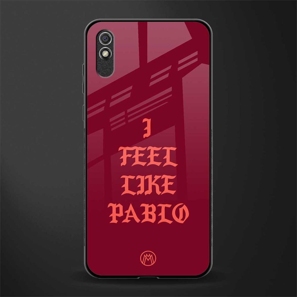 i feel like pablo glass case for redmi 9a image