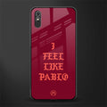 i feel like pablo glass case for redmi 9a image