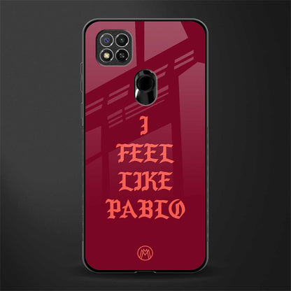 i feel like pablo glass case for redmi 9 image