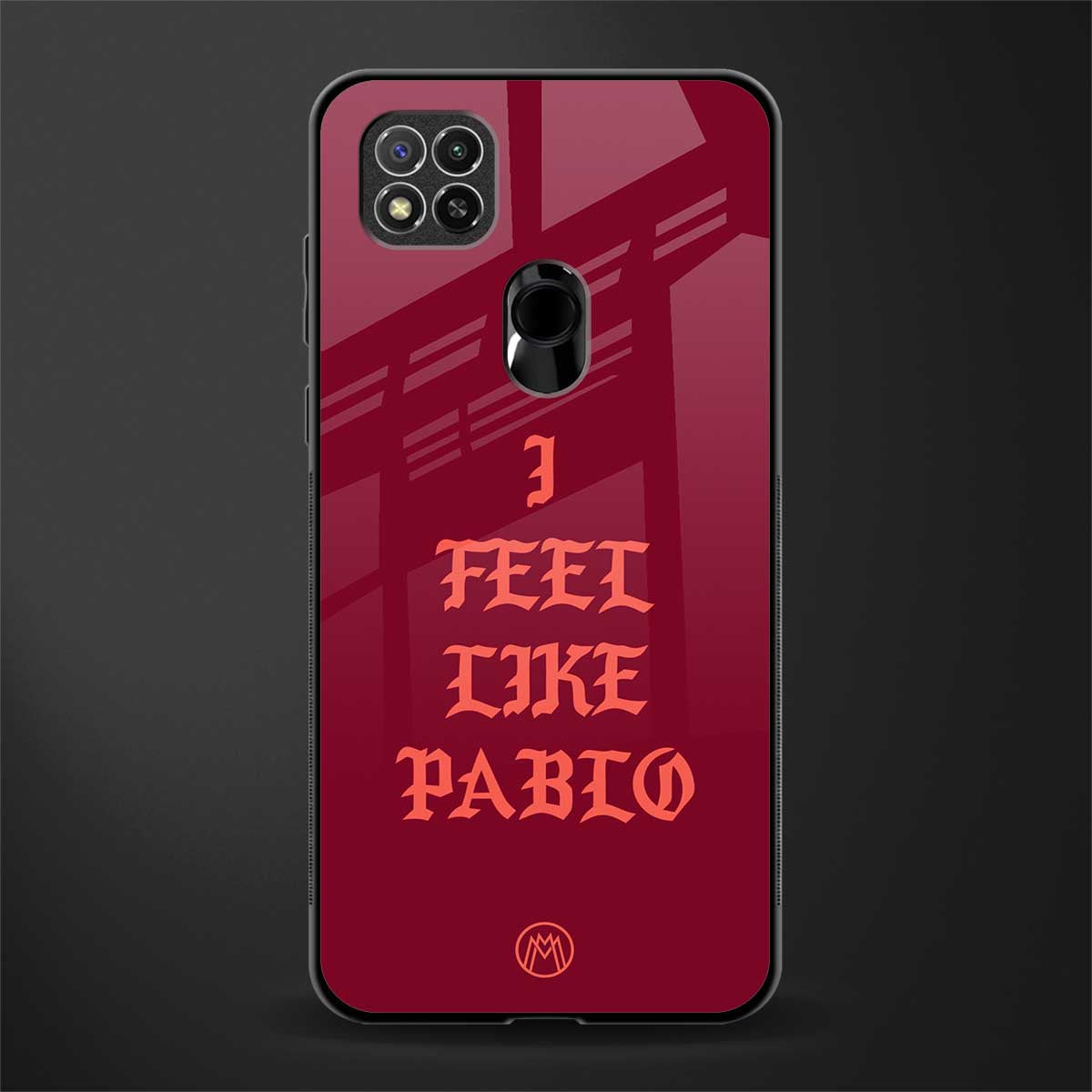 i feel like pablo glass case for redmi 9c image