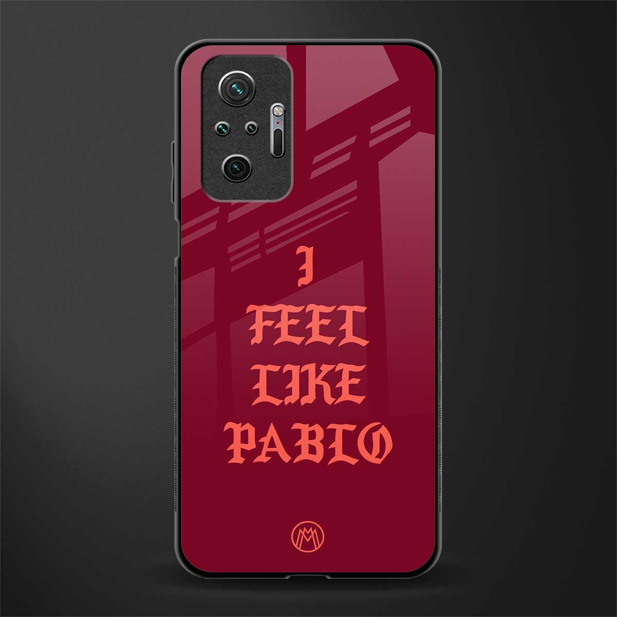 i feel like pablo glass case for redmi note 10 pro image